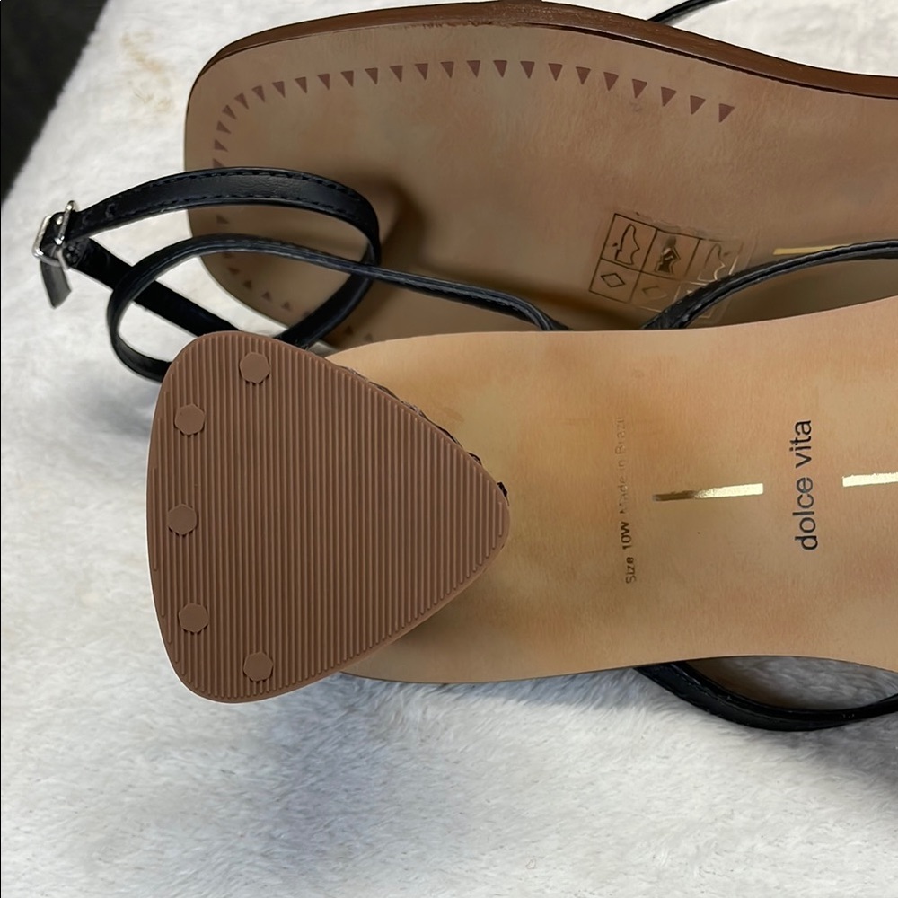 Dolce Vita Black Heels with Ankle Strap - Picture 7 of 9